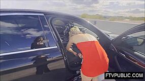 amateur blonde flashing tits and masturbating nude outdoors