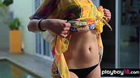 naked all natural ukrainian beauty malena fend builds a little 18+ mystery