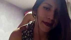 latina brunette young tits panties thong without removing skirt