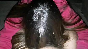 Amateur Latina gets a big cock in her mouth and sucks it hard