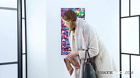 Private Black - Ani Blackfox Takes Black & White Cock in Wild DP 3some