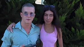 Husband can't pay for hotel so he watches his wife fuck two guys!