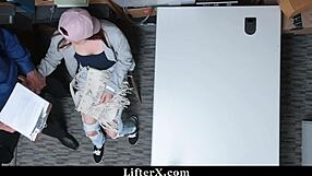 Teen forced to fuck officer to escape punishment at shop