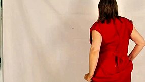 Look at this hot granny with huge natural tits stripping to show closeup holes