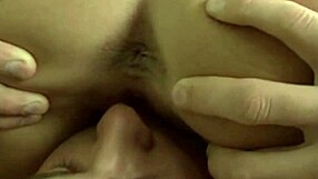 Haughty goddess enjoys her slave licking her while smoking