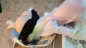 Big Ass College Girl Bends Over for Intense POV Cosplay Doggy Style