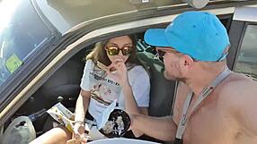 Teen 18+ Babe Gives Risky Blowjob To Boyfriend During Public Camping Pissing—So Hot And Dangerous!