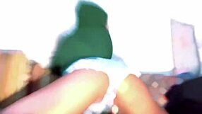 Multiple orgasms from fisting her big clit and tits.