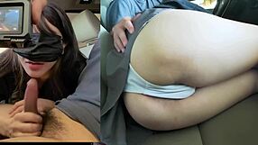 Chinese girl with big tits risks sex in cinema