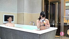 新人女子社員と混浴！隠れ勃起の男上司と戸惑い濡れマンの女部下が中出し！（パート2）pts-407