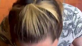 Can This Slut Handle Double Cum and Puke in Sloppy Thong Action?