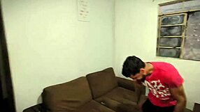 I was called for a birthday surprise and my girlfriend was thrilled with her dripping double vaginal penetration in red!