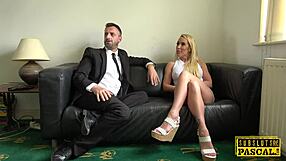 Busty British sub, Take me rough, sir!