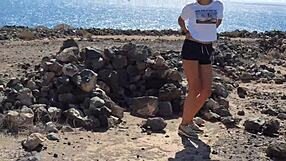 Teen 18+ Babe Gives Risky Blowjob To Boyfriend During Public Camping Pissing—So Hot And Dangerous!