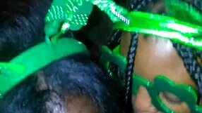 Sloppy blowjob on St. Patrick's