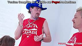 Pegas Productions - I watched a Canadian MILF with big tits get pounded in a tight anal threesome.