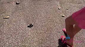 Brianna Arson Gets Head On Beach Pov