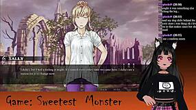 LewdNeko's playing Sweetest Monster part 3, so cute!