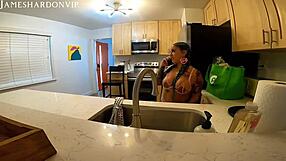 Feeling The Passion In A Latina Quickie With Big Black Cock Deepthroat