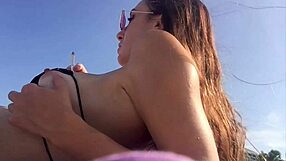 Italian Milf Artemisia Love Flashes Juicy Tits Beachside!