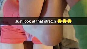 cheating amateur yoga milf fucks fitness instructor on snapchat - cucked and creampied