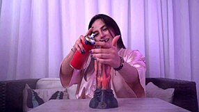 Nataly dreams of huge dildo action.