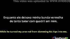 wife with small tits gets anal blowjob and cuckold creampie from monster cock