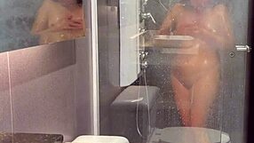 Hot stepsister lets me FUCK her ASS in shower