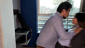 tailor measures my ass but can't resist exploring my vagina depth