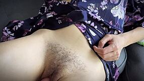 Big cock stepson fucks hairy horny milf pussy and cums inside