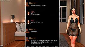 wife explores bbc for the first time in 3d porn game. a couple's bold love story unfolds here.