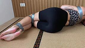 My Horny Girlfriend Is Tied Up In The Garage And Punished With A Vibrator 😈