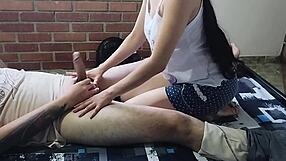 My stepmother says, I swallowed your cum after sucking your cock.