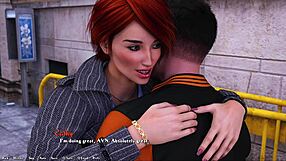 Redhead girlfriend prepares for date night with makeup