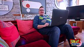 funsize teens, cute petite girl drilled hard in tight ass by two!