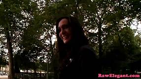 elegant eurobabe gets her ass bent over for doggystyle and missionary fucking by big black cock