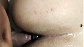 Latina Plays with Anal Toy at Gym for First Time