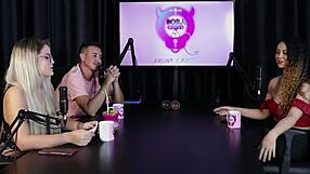 Charllottye in sheer red lingerie bdsm compilation