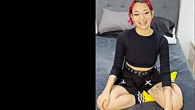 Latina Goth Slut Takes Big White Cock In Casting