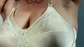 Playing with Saggy Tits While Sexy Sax Music Sets the Naughty Mood.