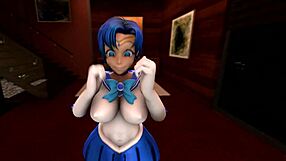 Not so shy shemale takes deepthroat