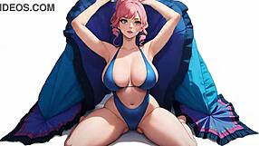 look at these hentai girls rubbing their shaved pussies in ai-generated solo