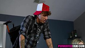 Step brother fucking step sister bent over