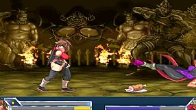 final fuck in hentai game with ninja warrior creampie