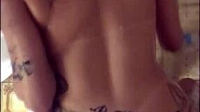 I Feel The Intense Emotion As I Lick My Girlfriend's Natural Tits In The Shower.