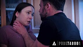 Pure Taboo: Teen Hazel Moore Caught with Stepdad's Messy Finish