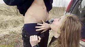 Hey babe, let's get wild like this teen couple banging in the car!