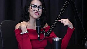 caroleta undresses after talk!