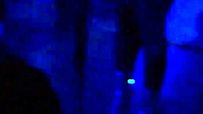 Trav's Ebony Outdoor Striptease in Lingerie with Clothes Ripped