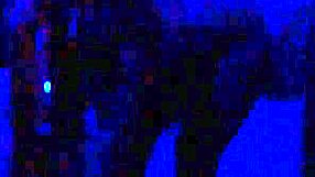 Trav's Ebony Outdoor Striptease in Lingerie with Clothes Ripped